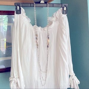 METAL 40" 3 chain multi color necklace NWT